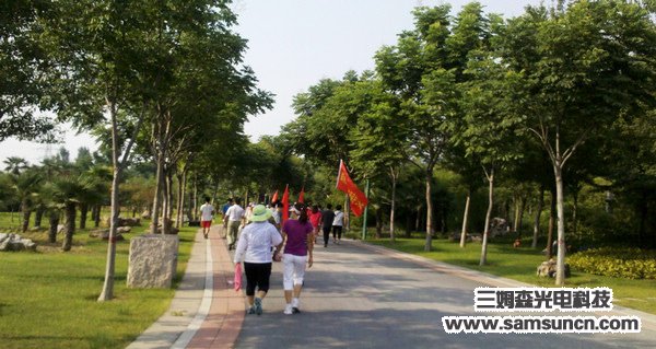Samson organized a walking activity for employees_sdyinshuo.com